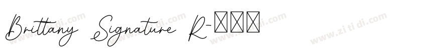 Brittany Signature R字体转换
